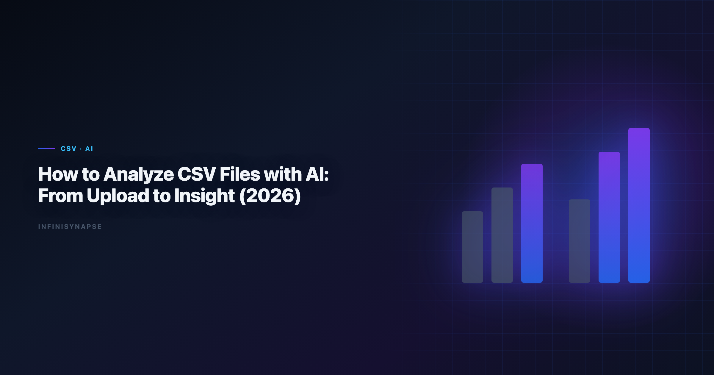 Hero image for CSV files for data analysis workflow