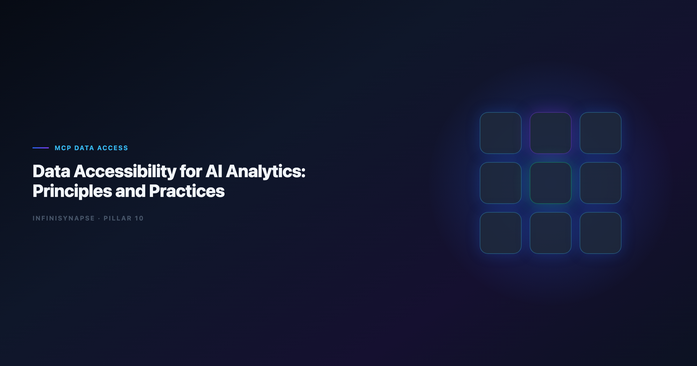 Data accessibility principles for AI analytics