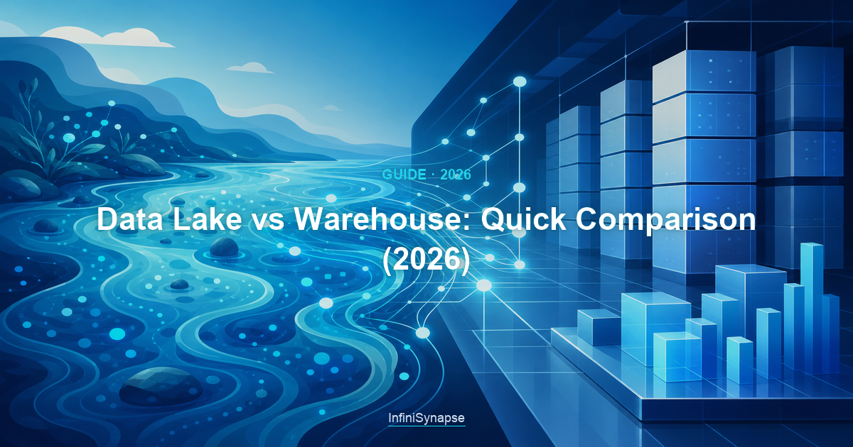 A quick data lake vs warehouse comparison for 2026: raw flexible storage versus structured reliable analytics