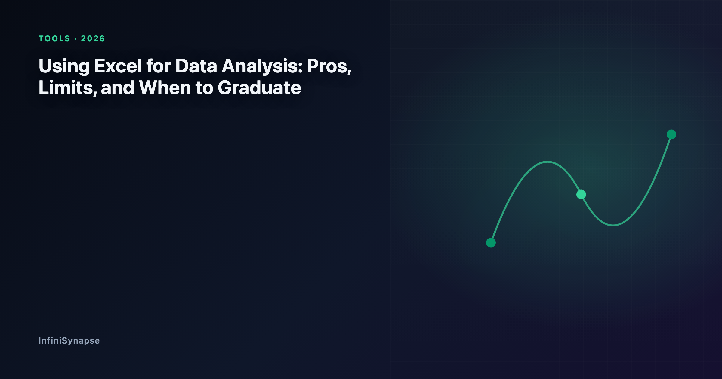 Decision view of using Excel for data analysis in 2026: when the spreadsheet is enough and the signals that say it is time to graduate