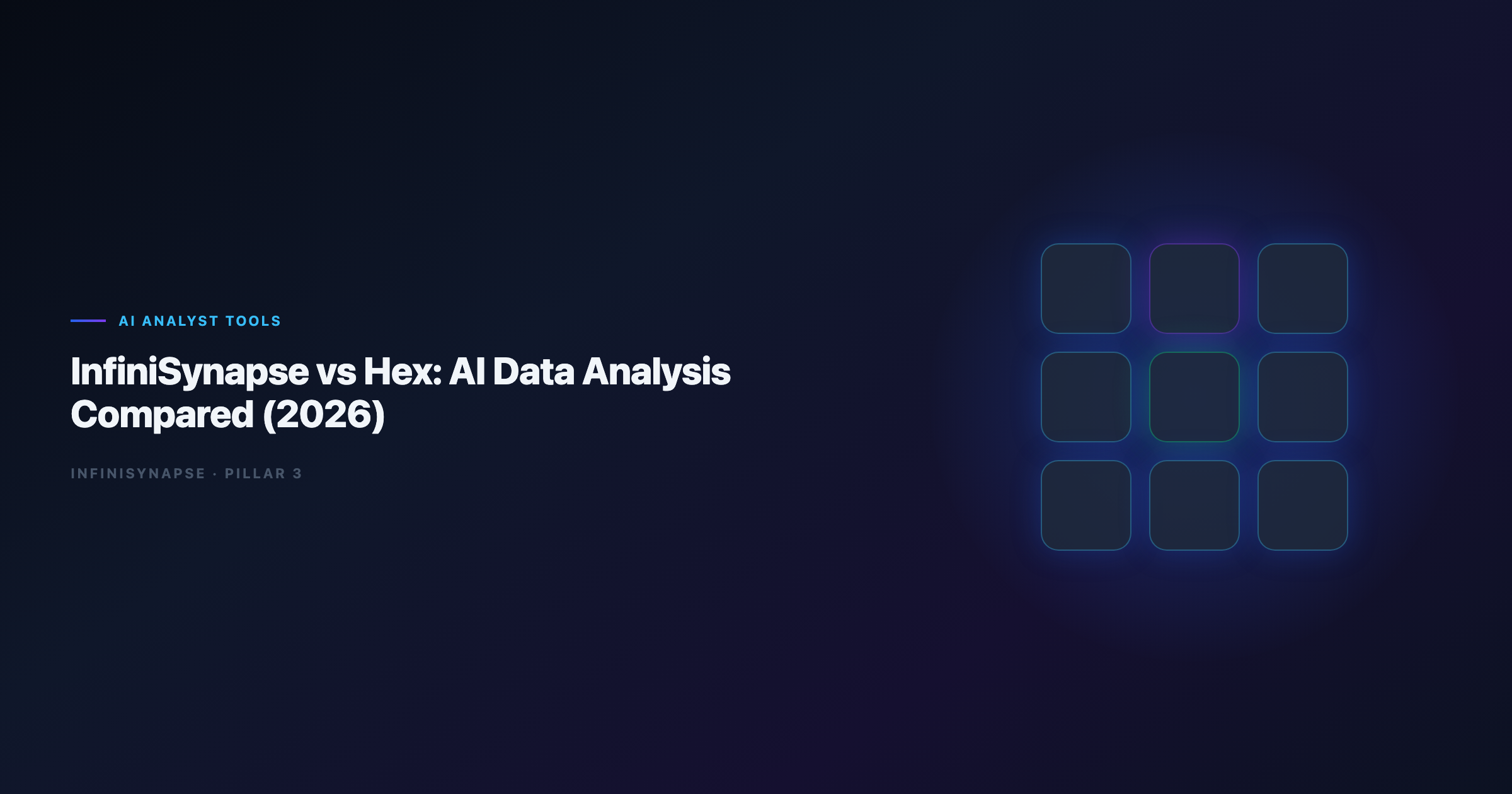 InfiniSynapse vs Hex comparison matrix for AI data analysis
