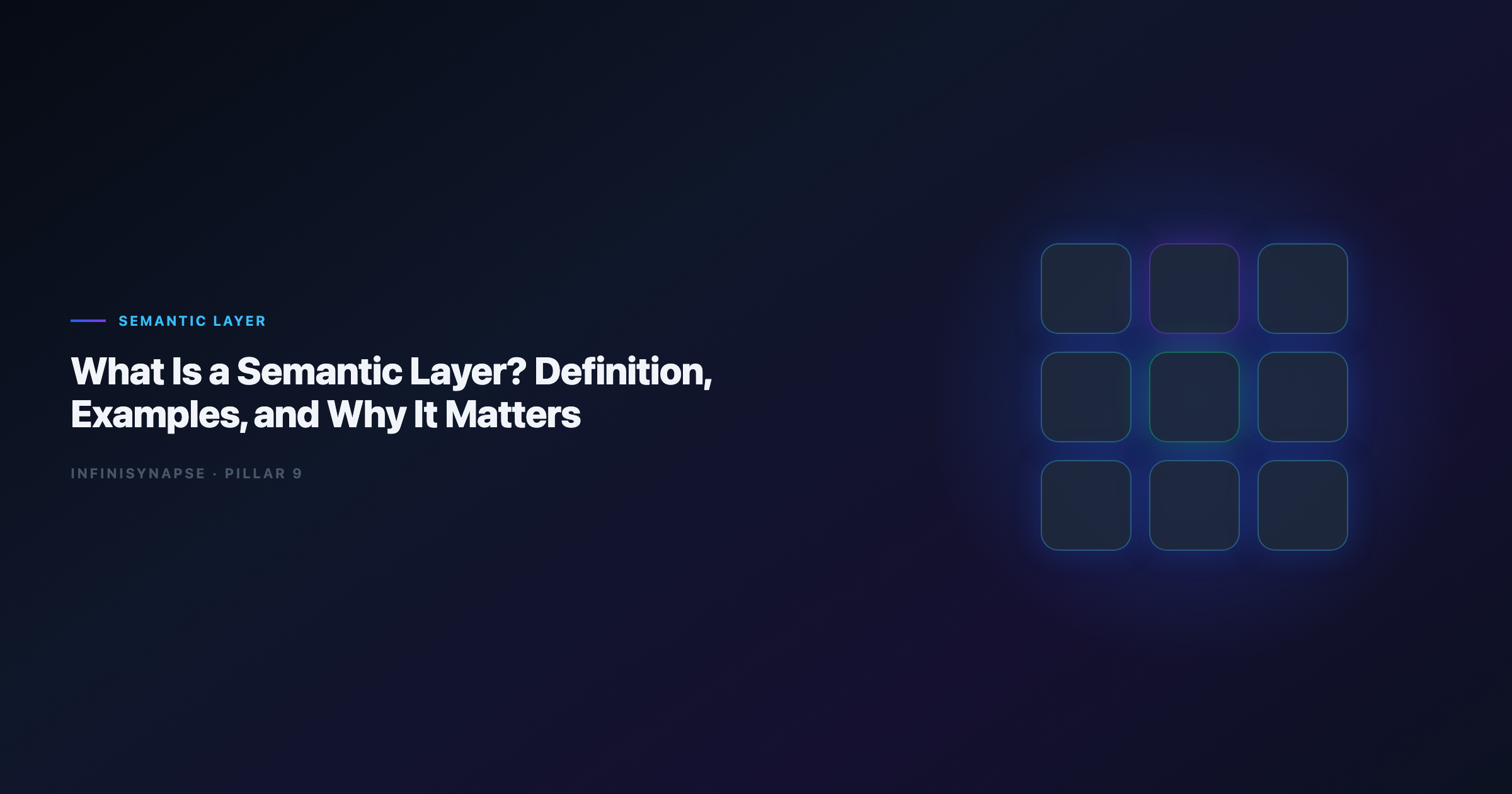 What is a semantic layer: business metrics mapped to warehouse tables for AI and BI